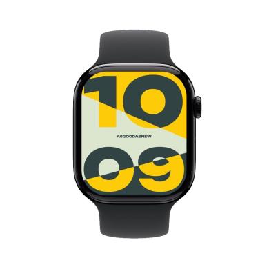 Apple Watch Series 10 GPS + Cellular 46mm Aluminium noir de jais Bracelet Sport noir S/M - comme neuf Reconditionné - Apple reconditionné disponible sur As Good As New